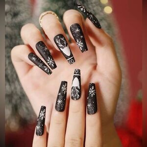 Coffin Shaped Press-On Nails